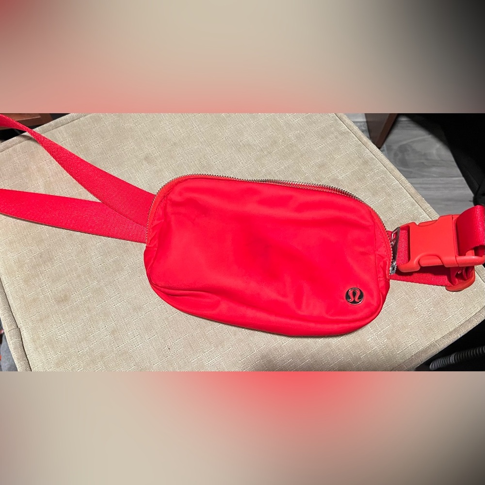 Red Lululemon Belt Bag